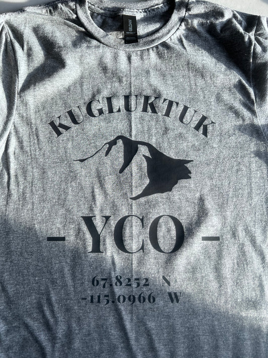 Adult Grey Kugluktuk Solid Hills T-Shirt