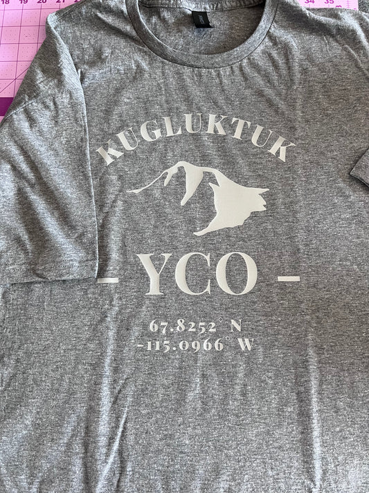 Adult Grey on Grey Kugluktuk Solid Hills T-Shirt