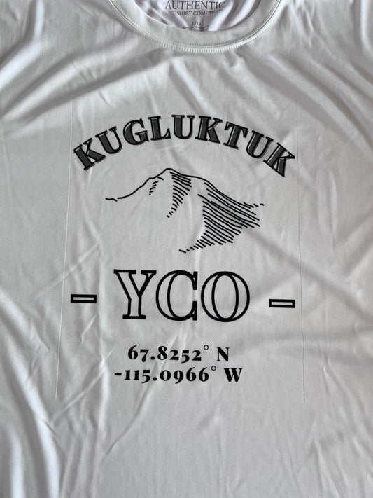 Adult White Kugluktuk Shaded Hills Printed T-Shirt