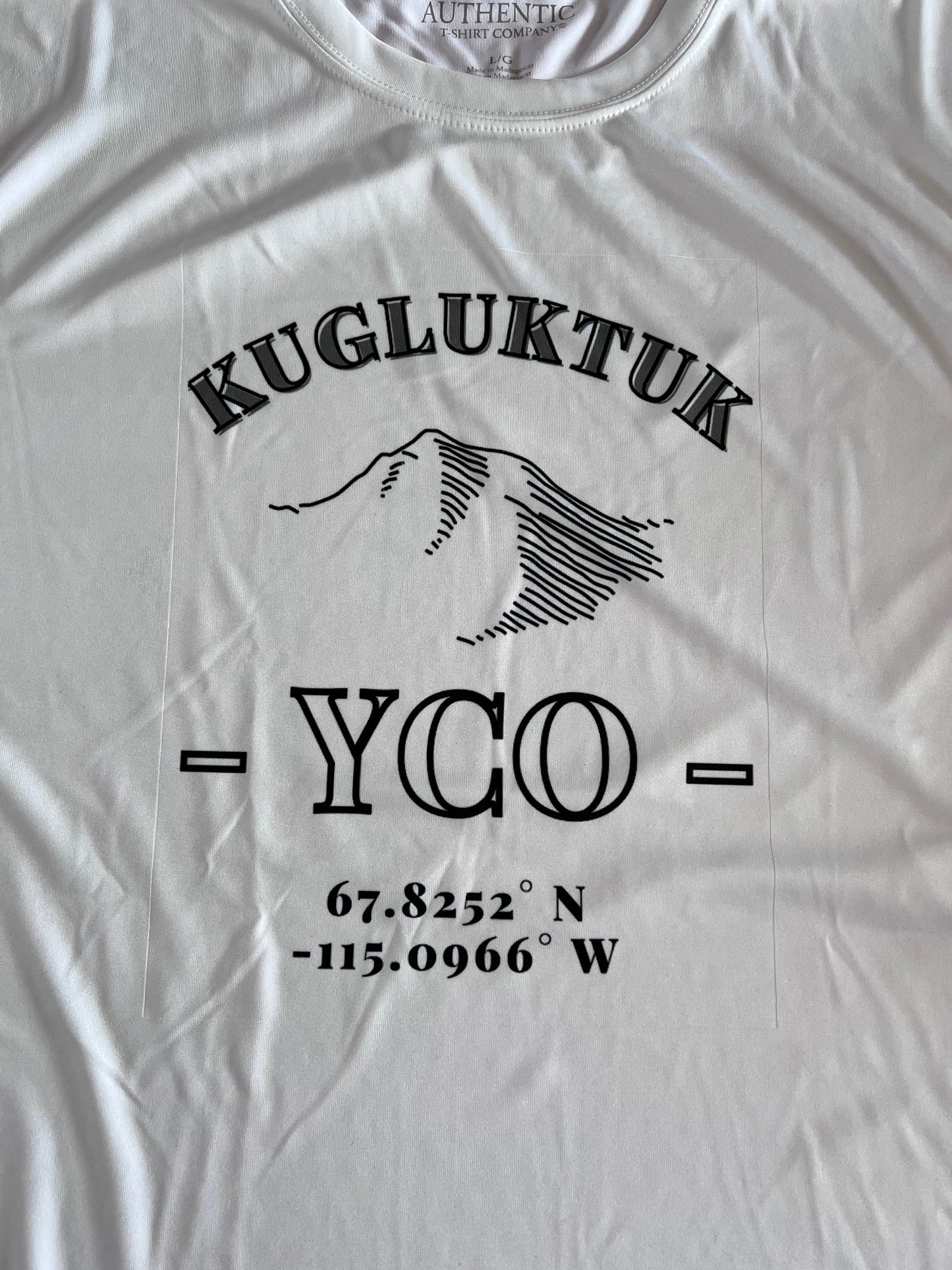 Adult White Kugluktuk Shaded Hills Printed T-Shirt