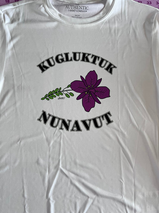 Adult White Printed Fireweed Kugluktuk T-Shirt