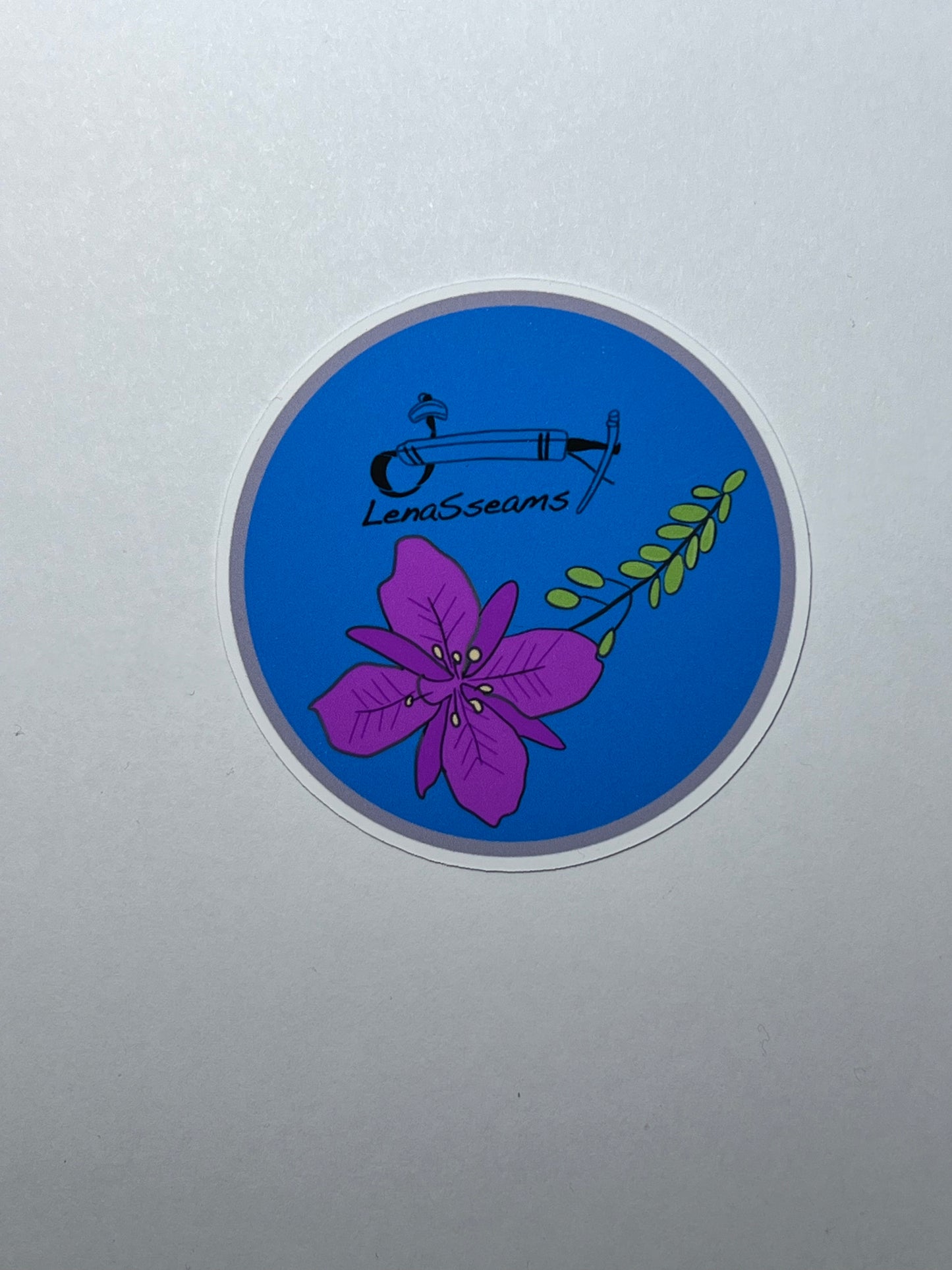 Blue Fireweed Sticker