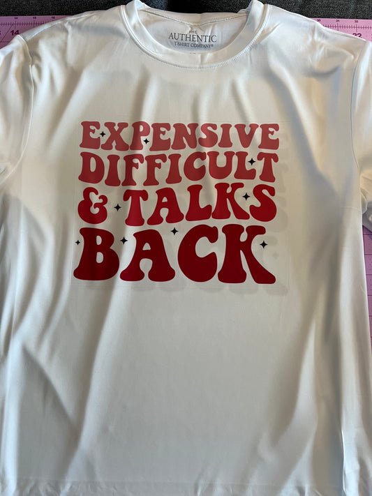 Adult White Printed Expensive T-Shirt