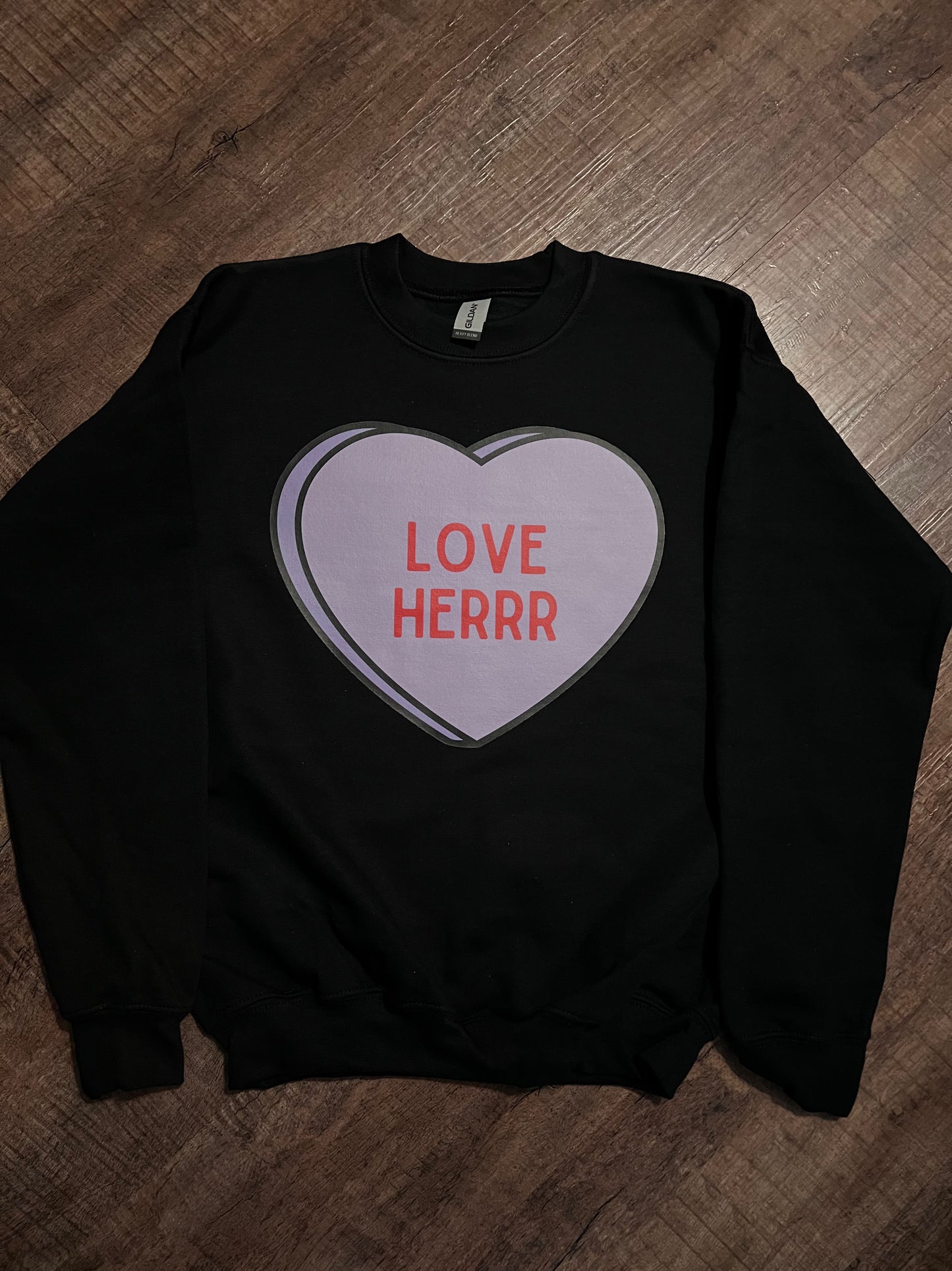Child/Youth Love Herrr Black Crewneck