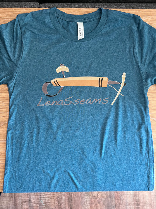 Adult Teal LenaSseams T-Shirt