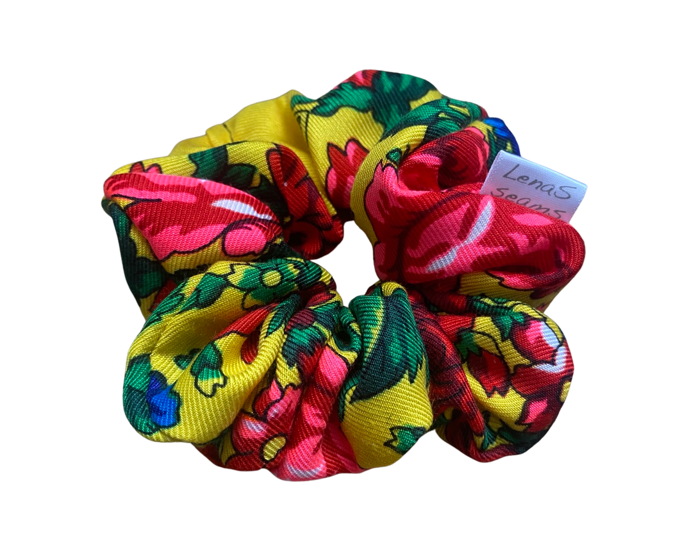 Yellow Granny Hanky hair Scrunchies