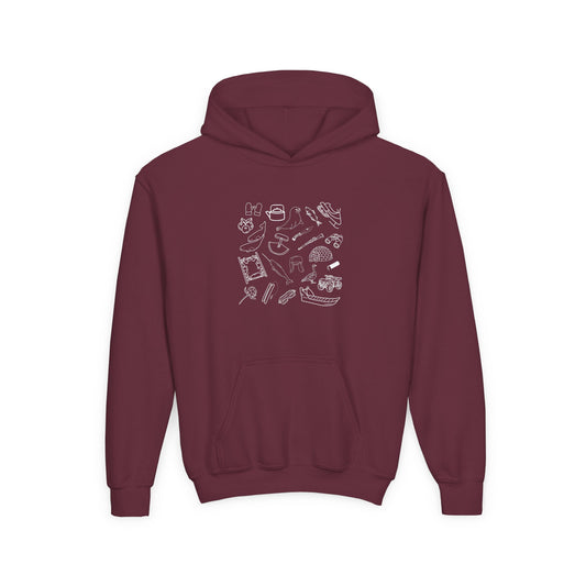 Youth Inuit Things Hoodie with White Print