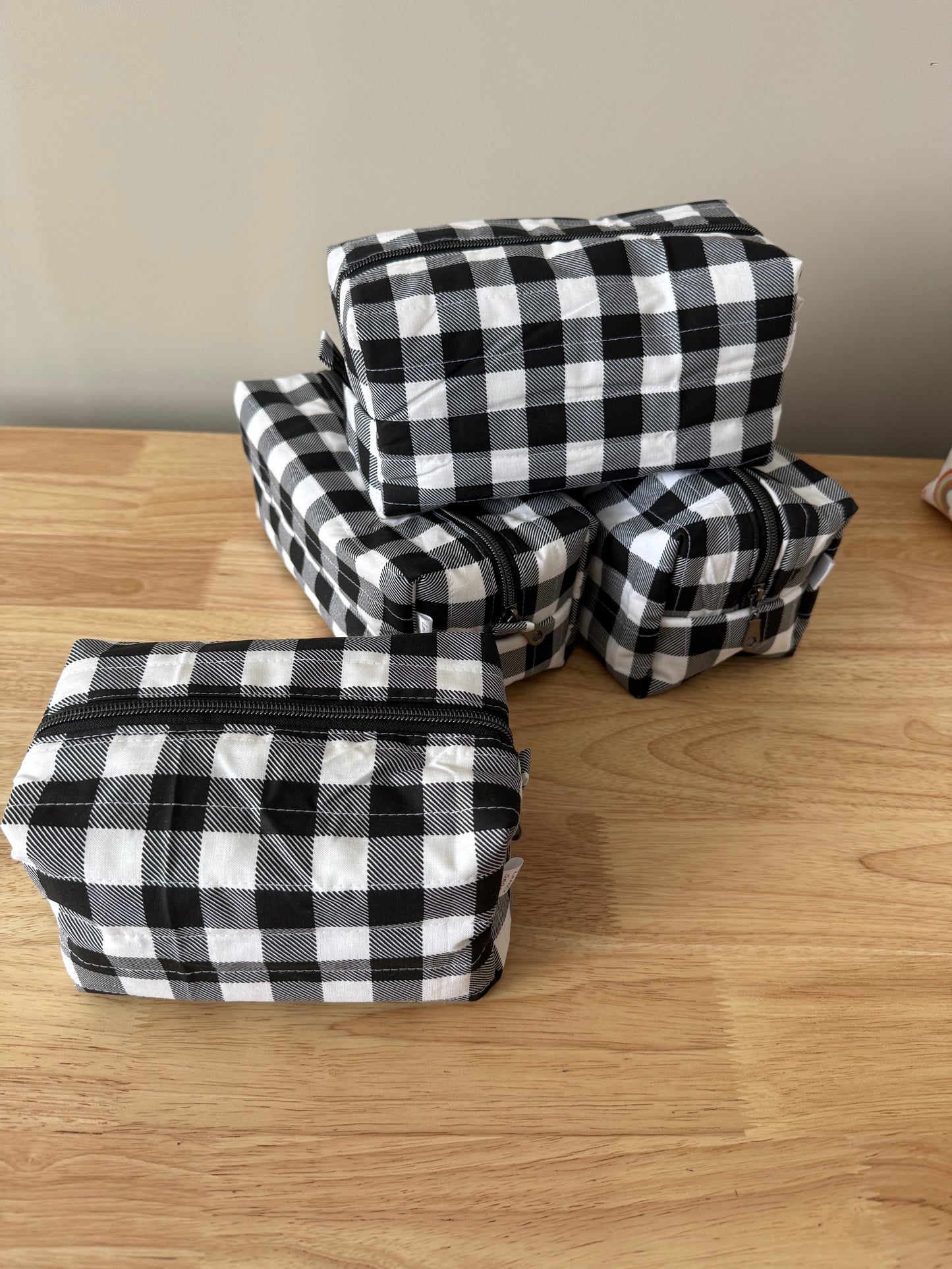 Medium Boxy Zippered Toiletry Bag