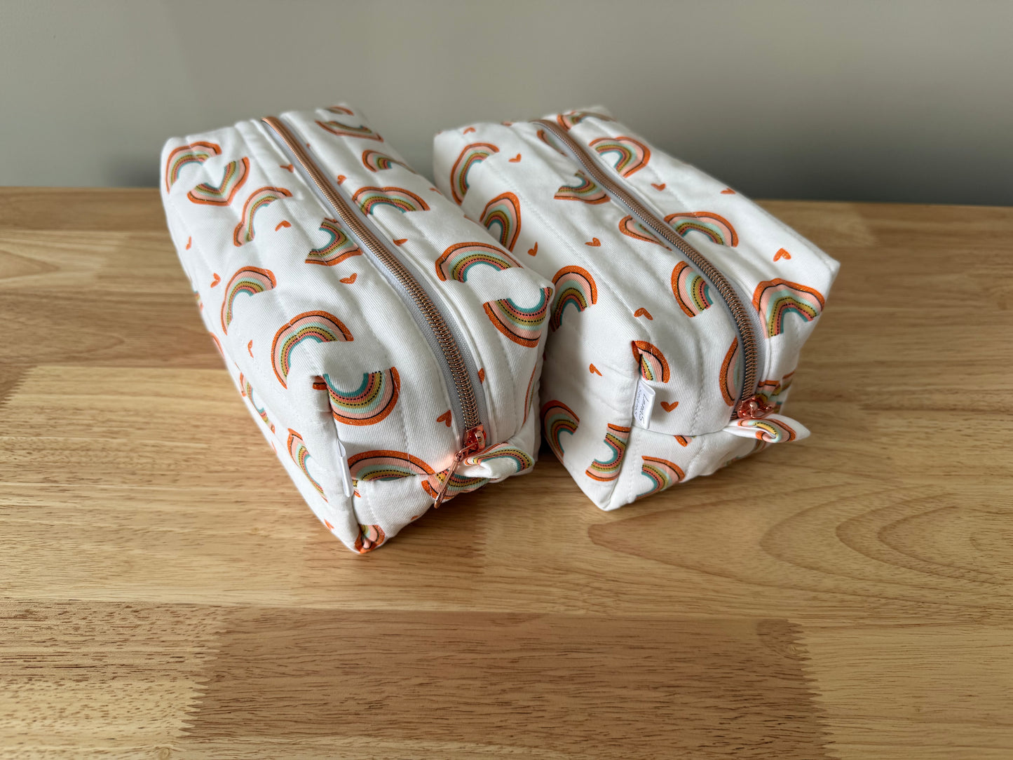 Small Boxy Zippered Toiletry Bag