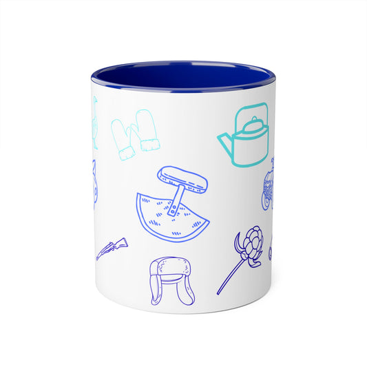 Inuit Things Blue Mug, 11 oz