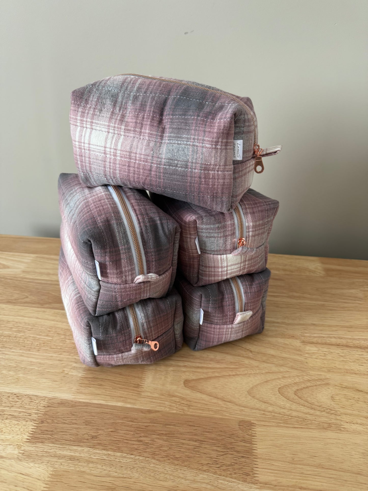 Small Boxy Zippered Toiletry Bag