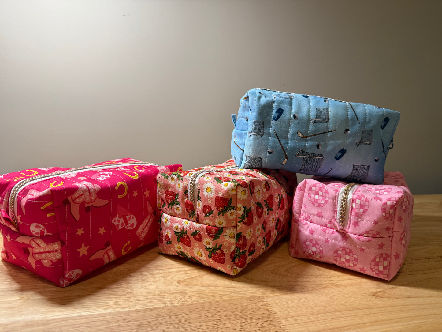 Medium Boxy Zippered Toiletry Bag