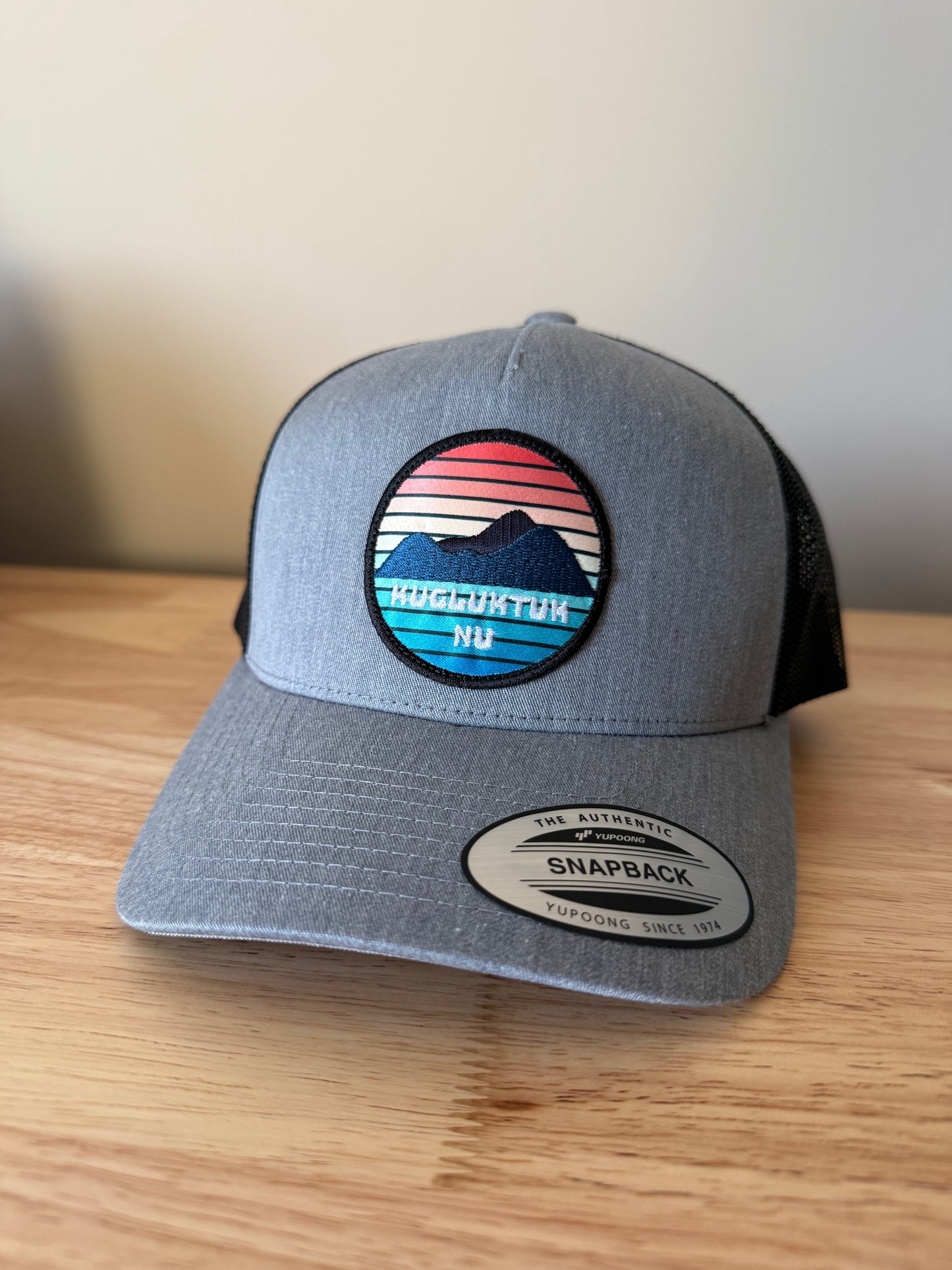 Adult Kugluktuk Sunset Embroidered Patch Trucker Cap