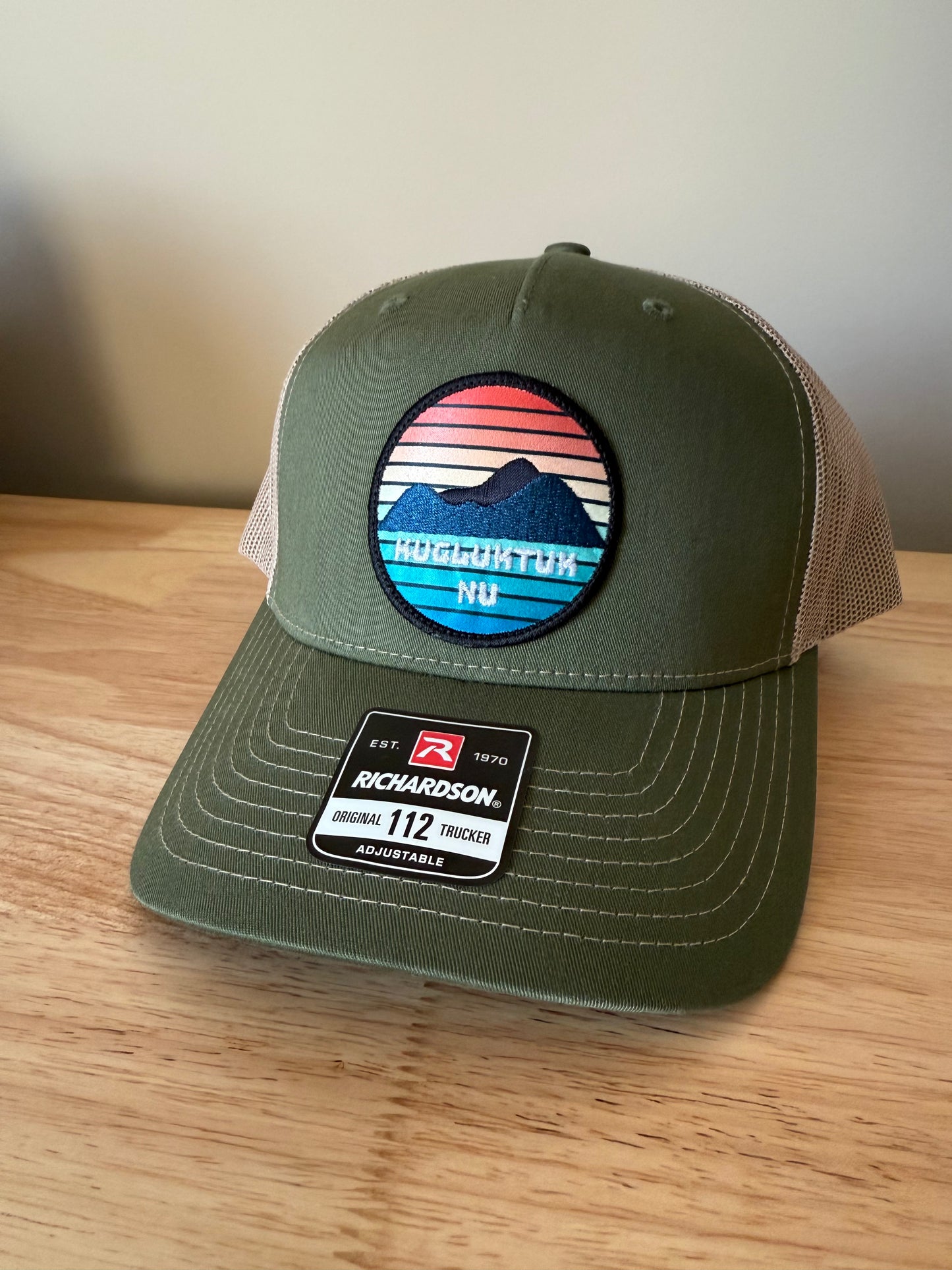 Adult Kugluktuk Sunset Embroidered Patch Trucker Cap
