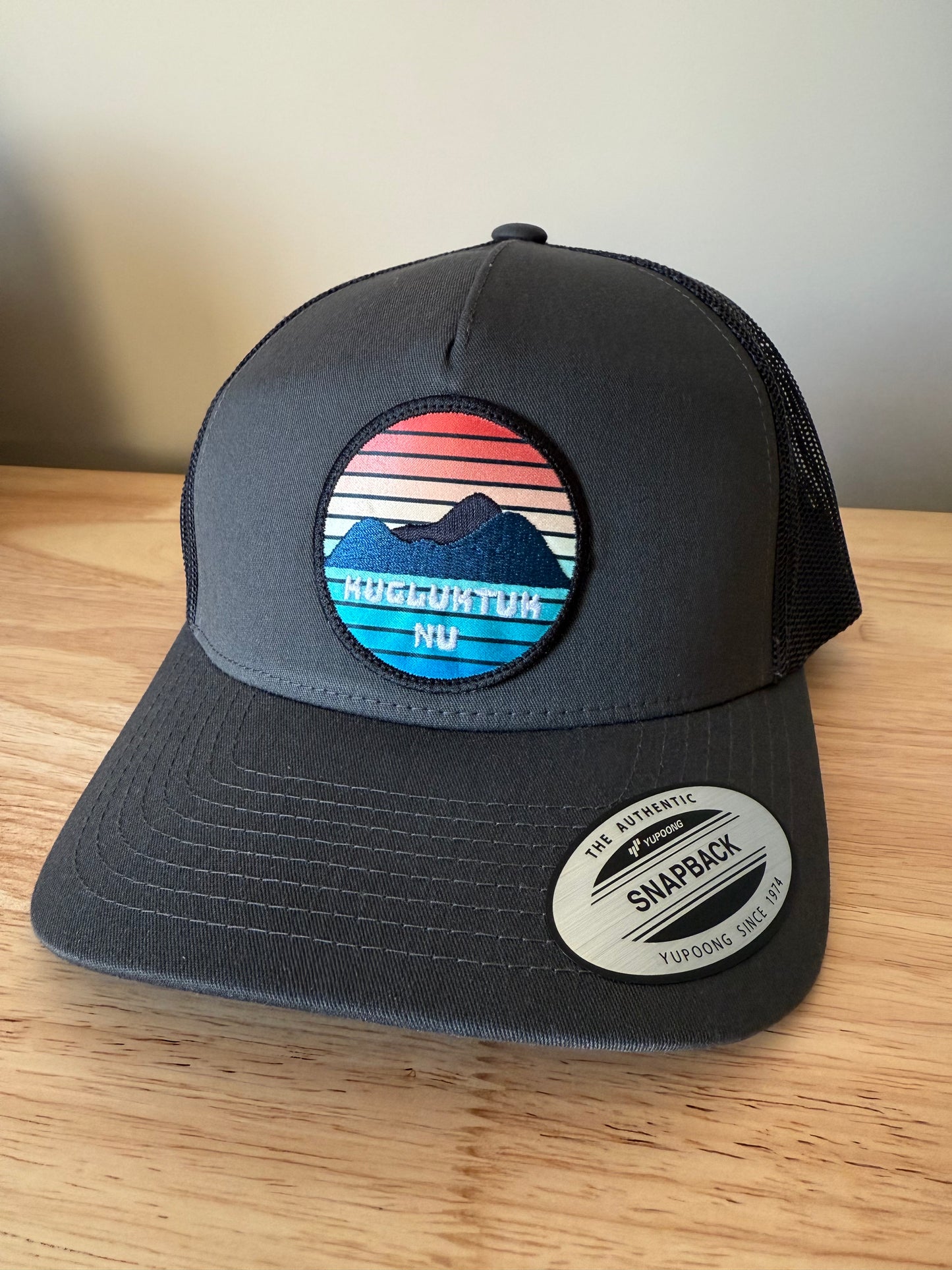 Adult Kugluktuk Sunset Embroidered Patch Trucker Cap
