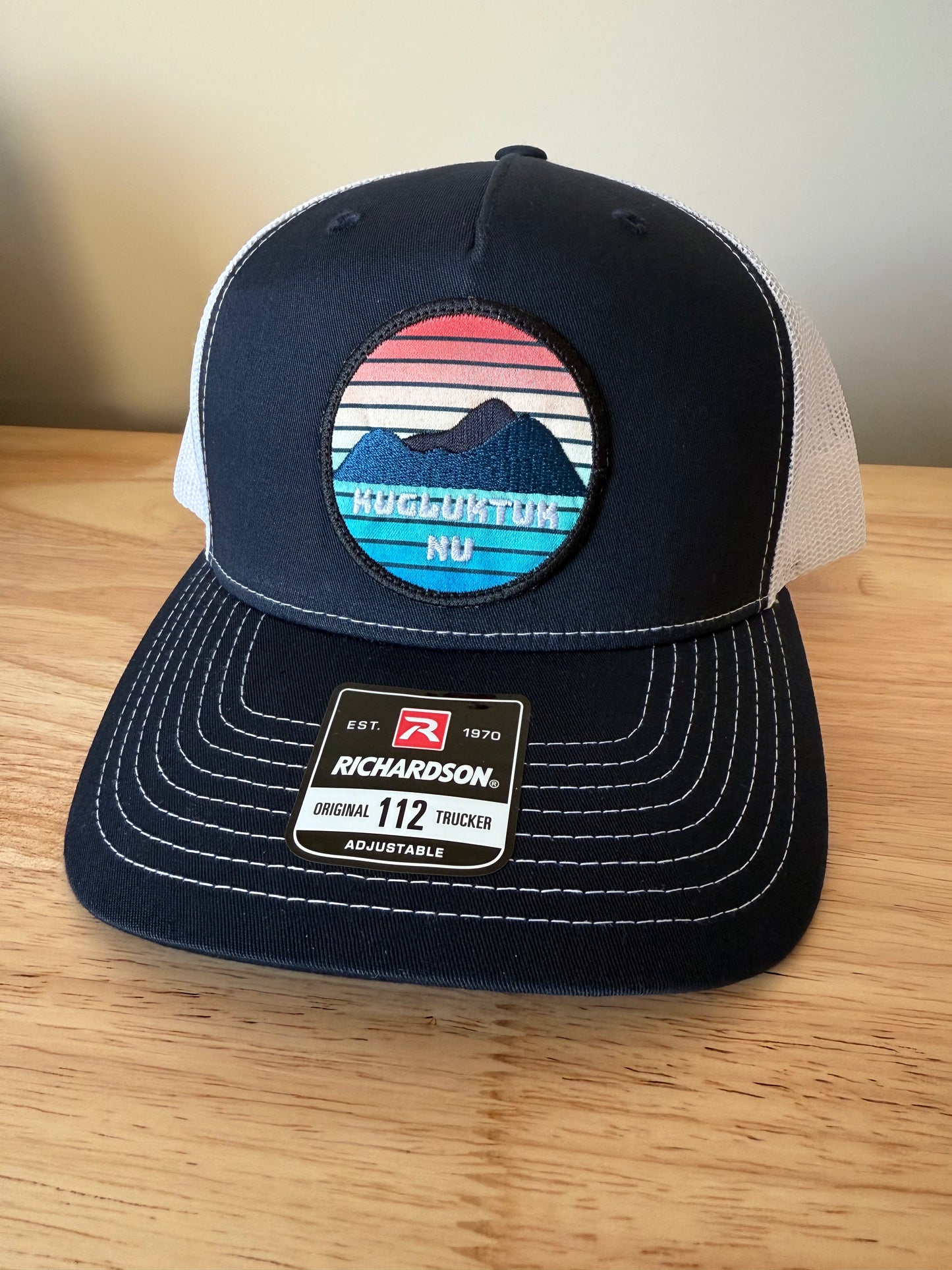 Adult Kugluktuk Sunset Embroidered Patch Trucker Cap