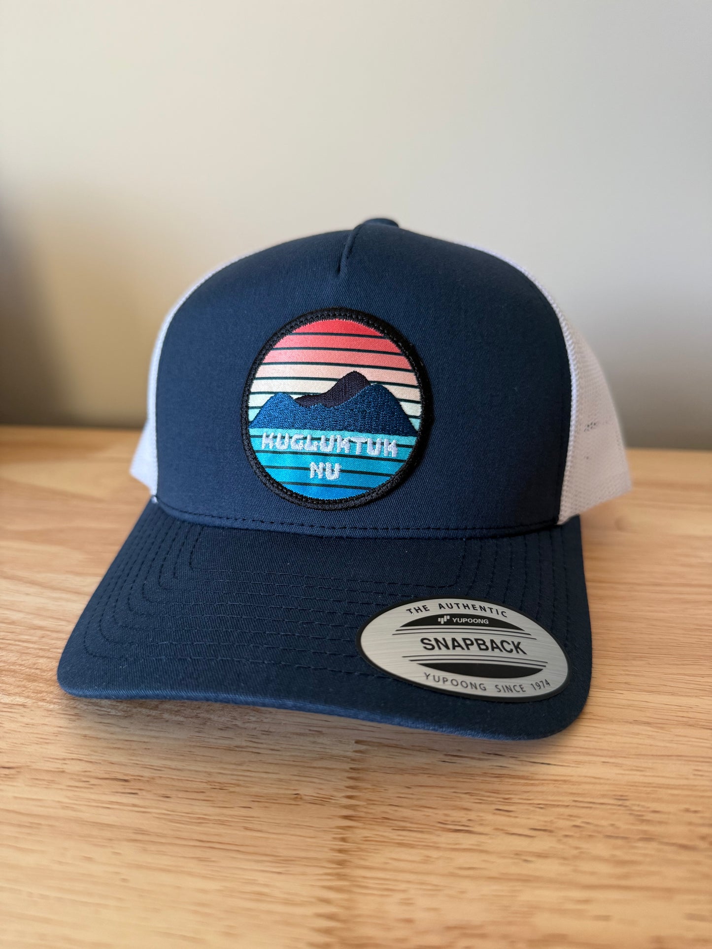 Adult Kugluktuk Sunset Embroidered Patch Trucker Cap
