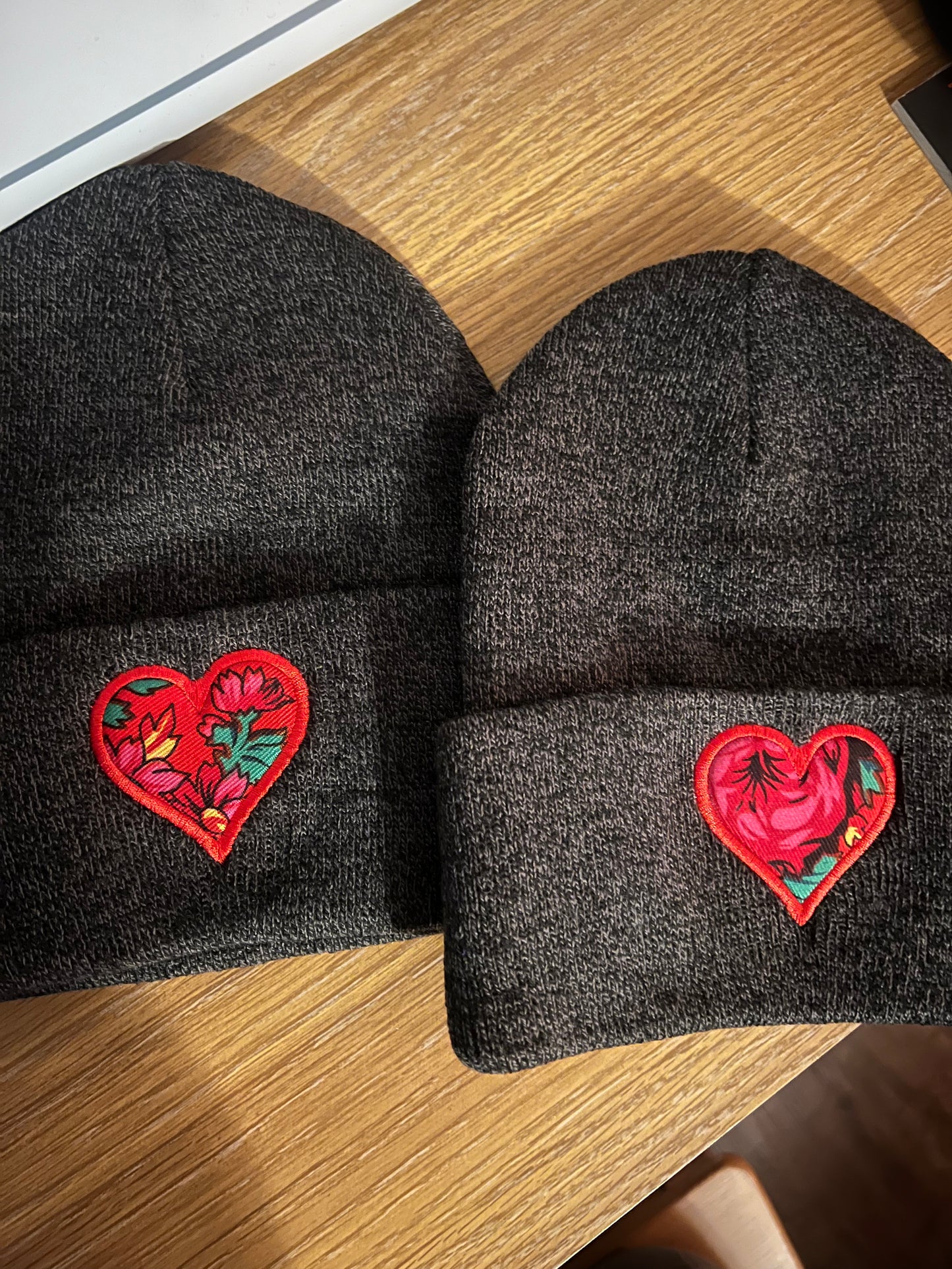 Hanky Heart Beanies