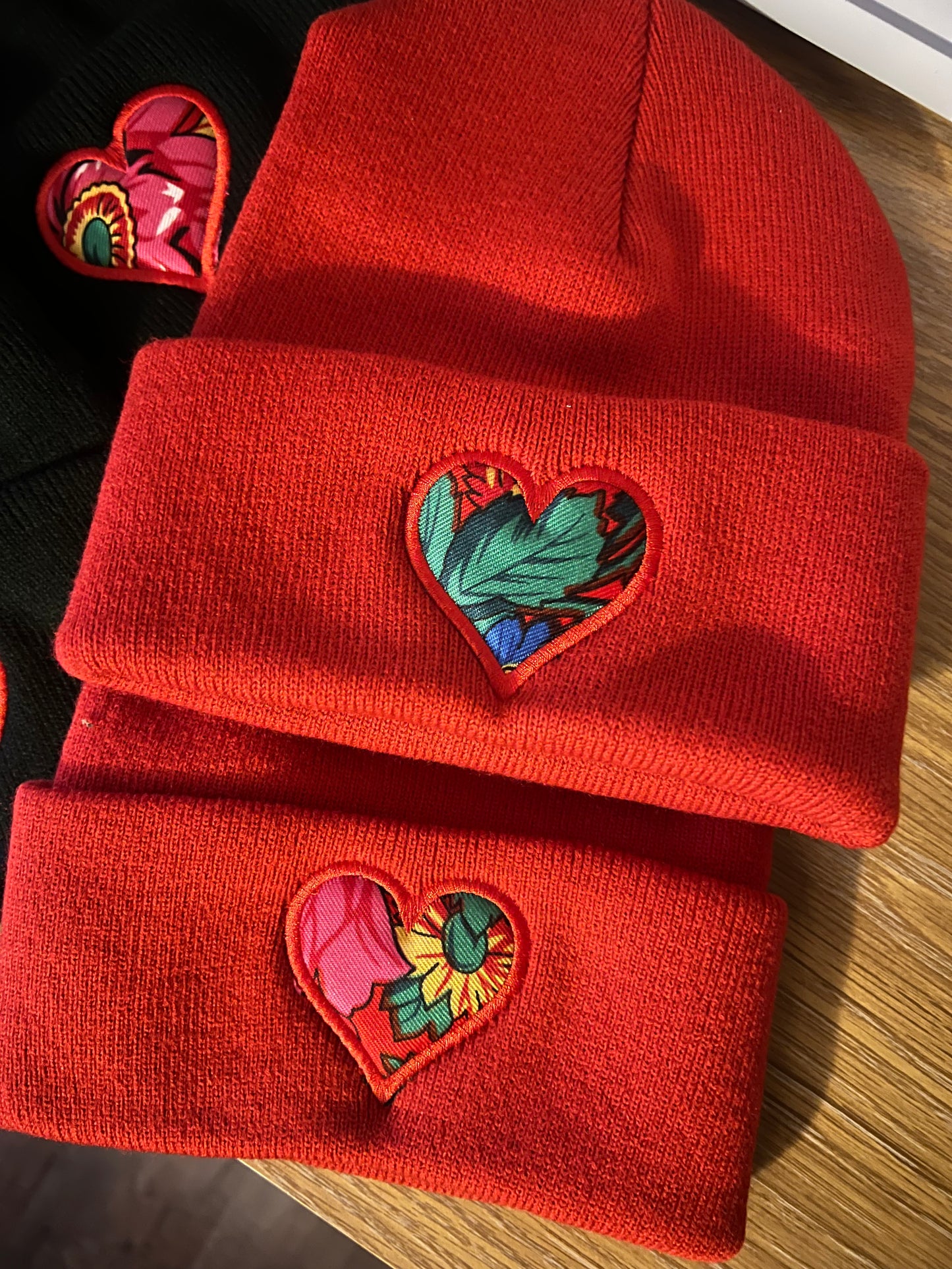 Hanky Heart Beanies