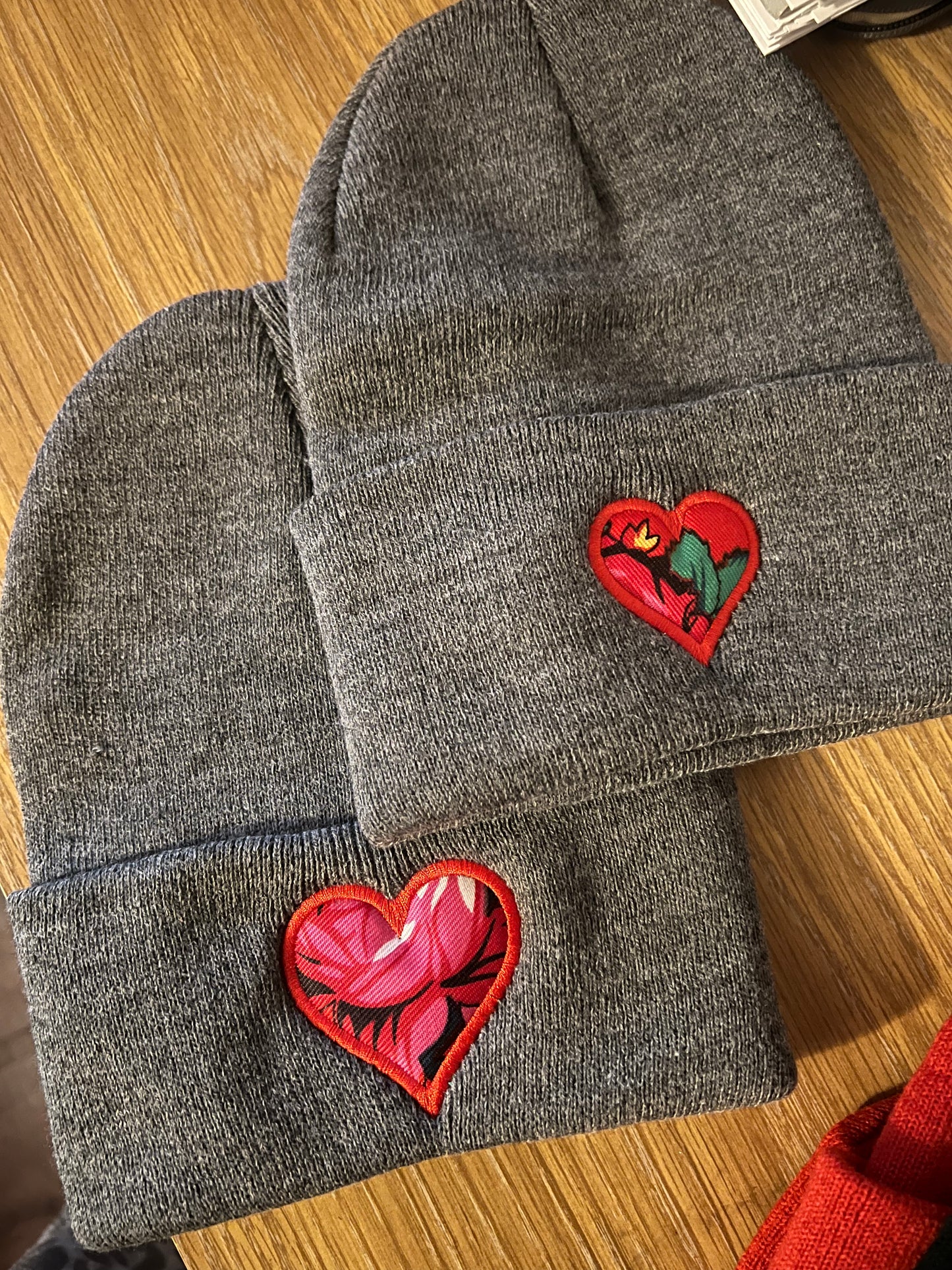 Hanky Heart Beanies